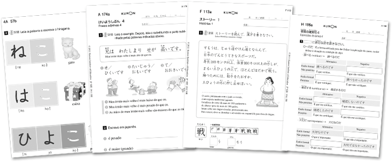 Material didático para aula de japonês